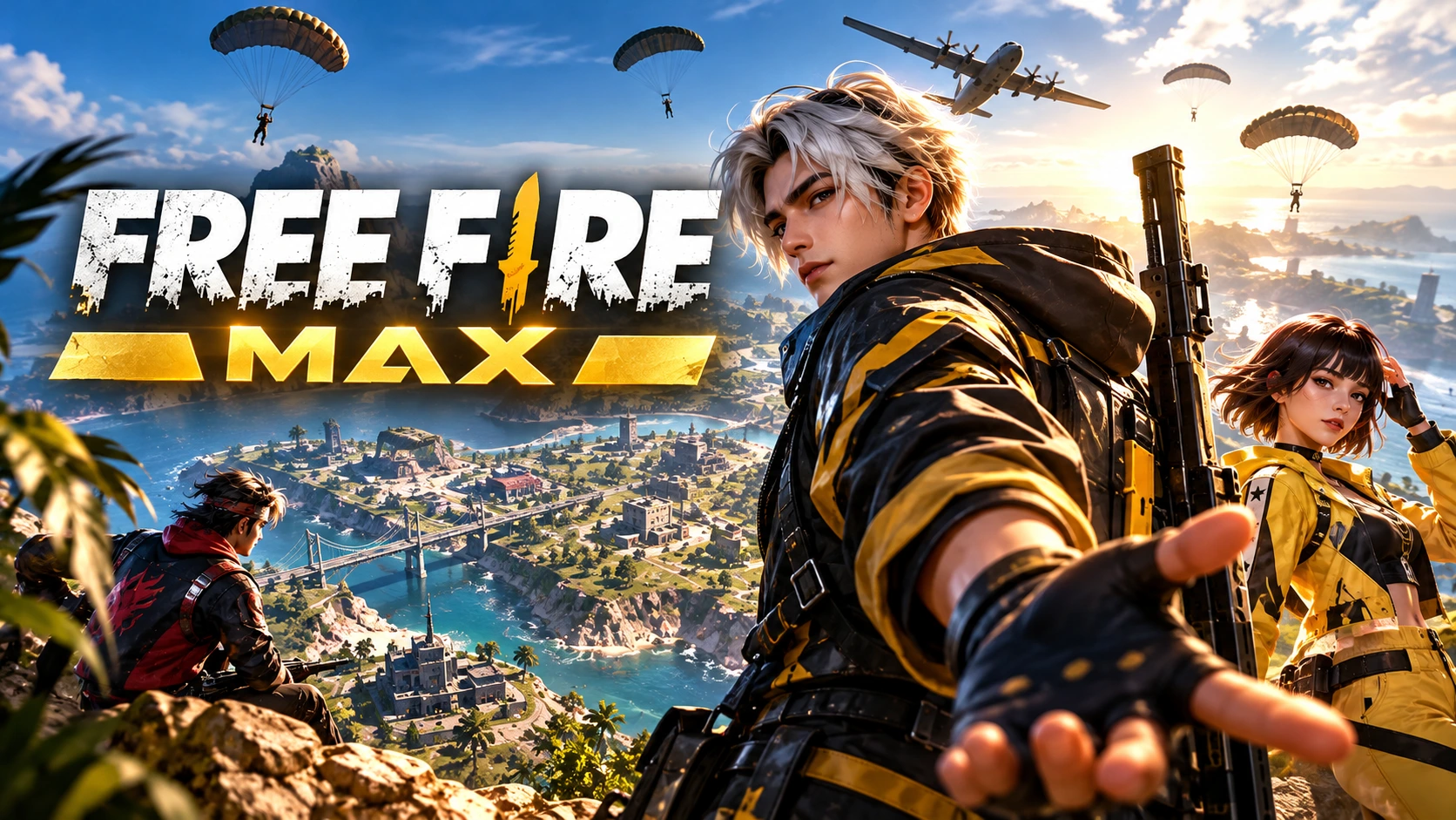 Kenali Free Fire MAX, fitur unggulan, perbedaan dengan FF biasa, Firelink, kebutuhan perangkat, dan cara mengunduh game dengan aman.